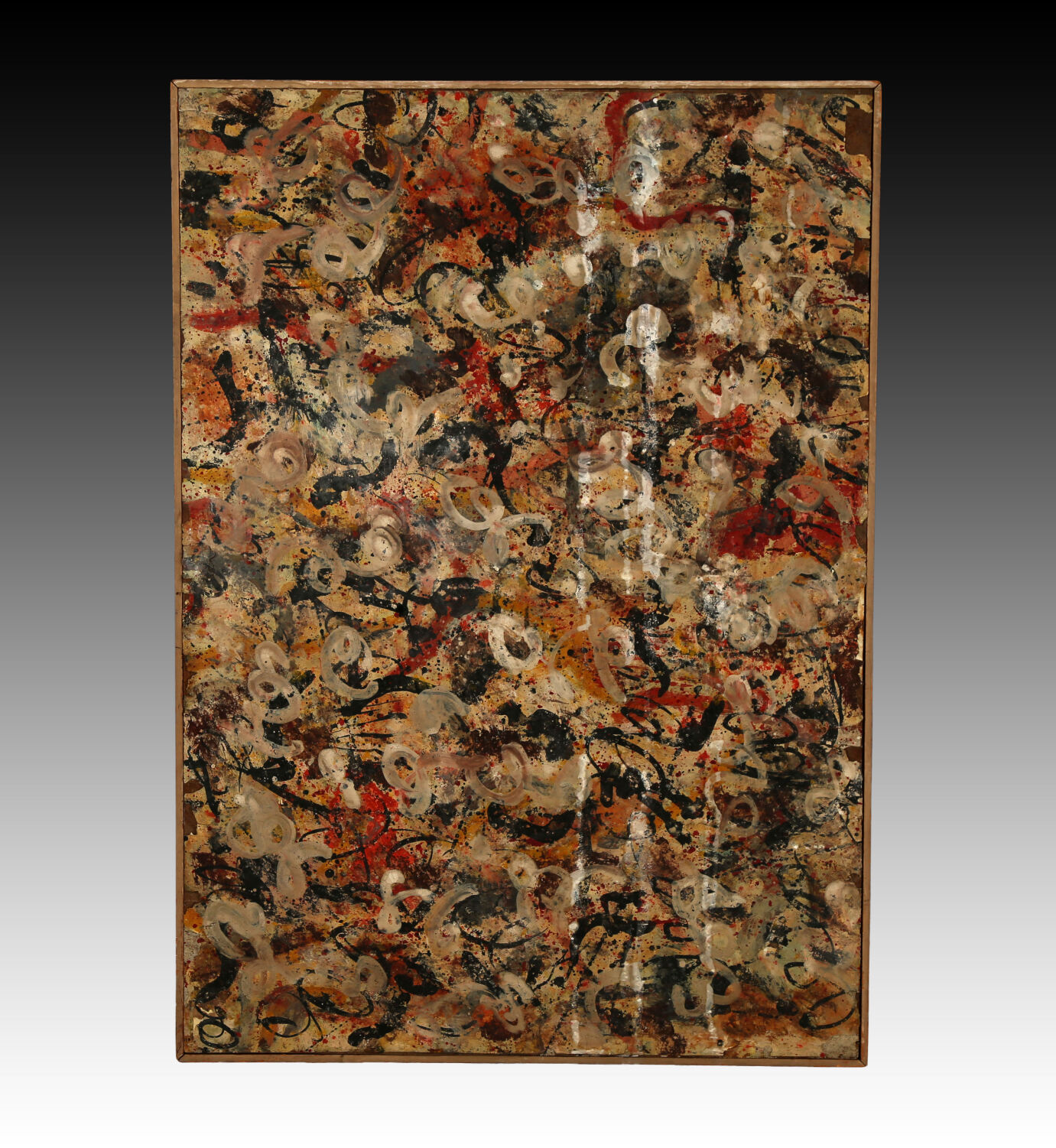 Jackson Pollock gouache painting